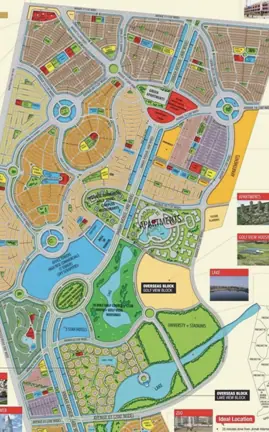 Bahria Town Karachi master plan, from the developer brochure